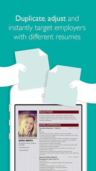 【免費生產應用App】Resume Designer Pro-APP點子