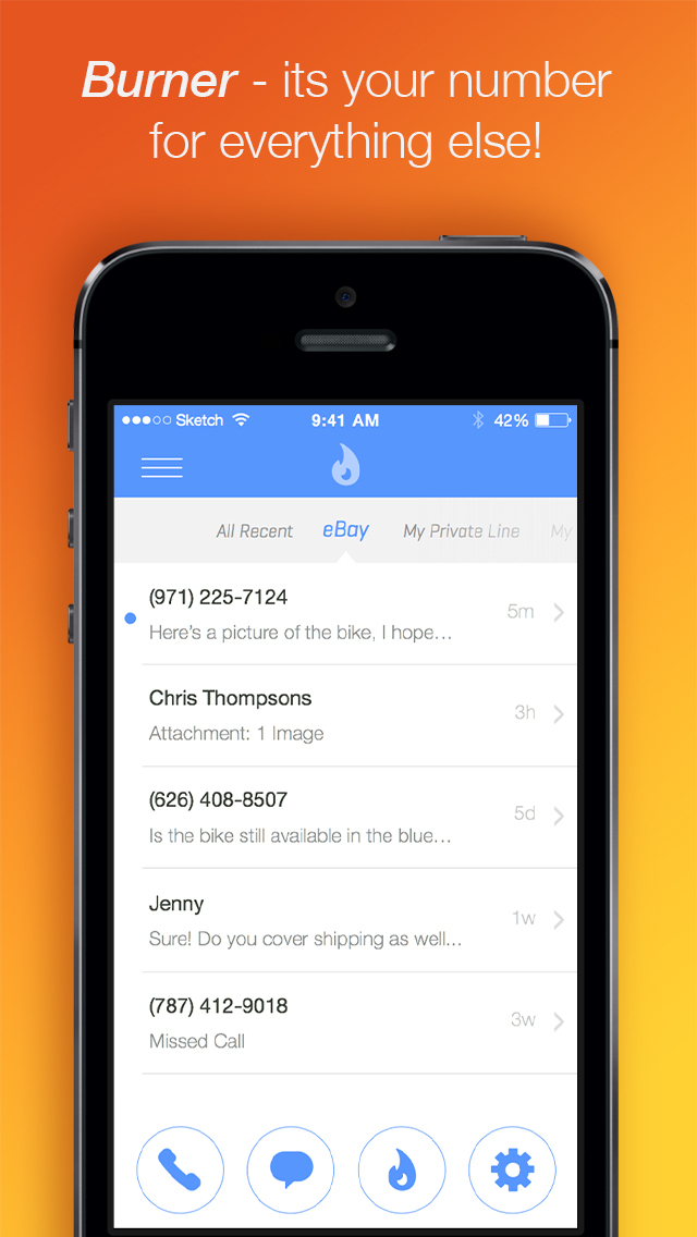 Burner – Free Phone Number for Private Texts, Calls, and Picturesのおすすめ画像5