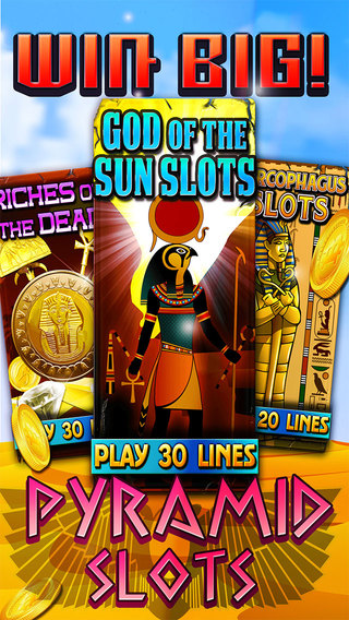 【免費遊戲App】Slots of the Dark Nile Gods - Heroes Among Pharaohs Casino of Thrones-APP點子