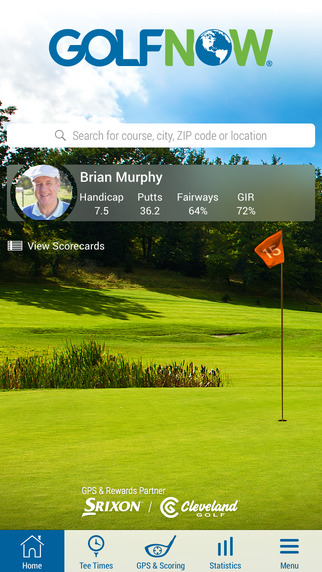 GolfNow - Golf GPS Tracker Tee Times Scorecard Range Finder Golf Course Deals