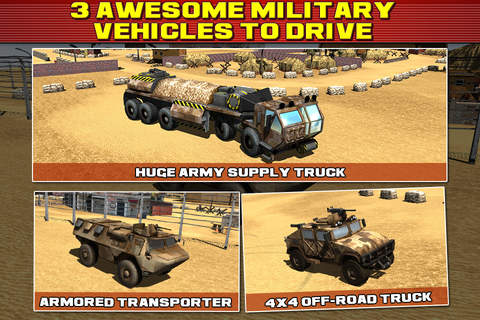 Army Truck Car Parking Simulator - Real Monster Tank Driving Test Racing Run Race Games screenshot 3