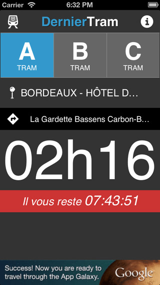 【免費生活App】DernierTram Bordeaux-APP點子