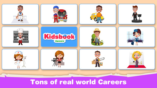 【免費遊戲App】KidsBook: Different Careers - Interactive HD Flash Card Game Design for Kids-APP點子