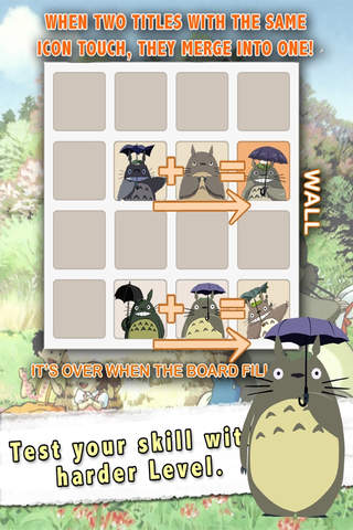 2048 Puzzle Totoro Edition:The Logic games 2014 screenshot 2