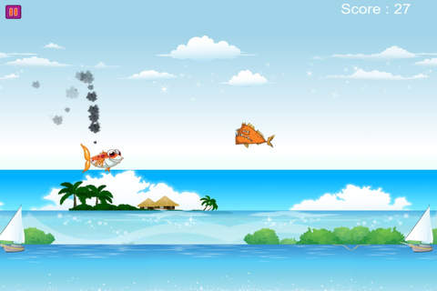 A Big Fish Shark Fly Tap Through Out Water - Pro Fishing Sea Game-s screenshot 2
