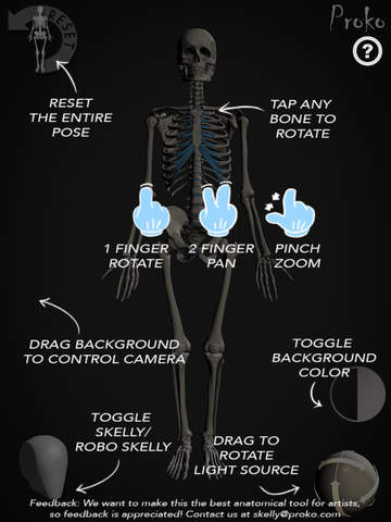 【免費教育App】Skelly - Poseable Anatomy Model for Artists-APP點子