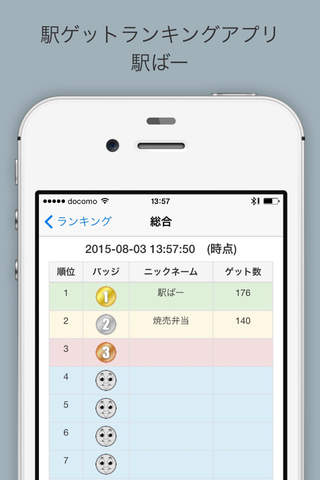 駅ばー：駅ゲットランキングアプリ screenshot 3