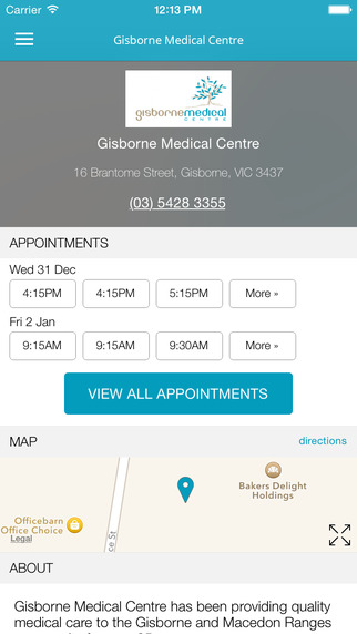 【免費健康App】Gisborne Medical Centre-APP點子