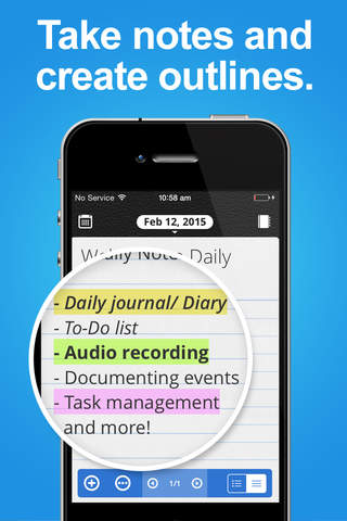 Daily Notes for SECTOR - Daily Journal, Voice Recorder, Reminder screenshot 4