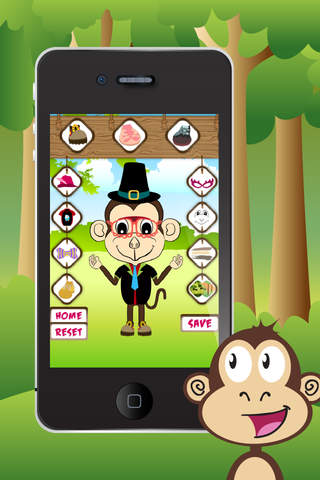 Fashion Monkey Dressup HD screenshot 3