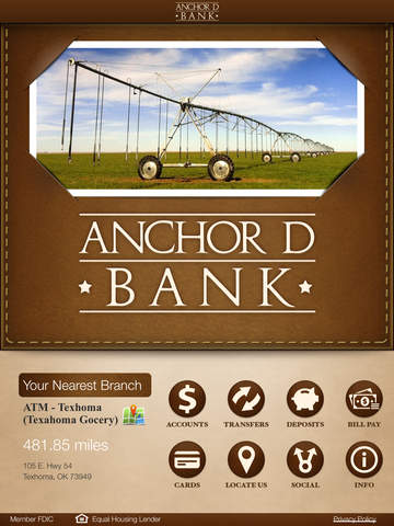 Anchor D Bank for iPad
