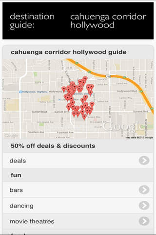 Hollywood - Los Angeles California - Cahuenga Corridor - Travel Guide App by Wonderiffic® screenshot 2