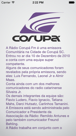 【免費娛樂App】Corupá FM-APP點子