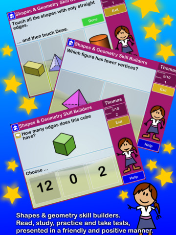 【免費教育App】Shapes & Geometry Skill Builders-APP點子
