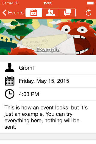 Gromf — invitations and RSVP tracking without registration screenshot 2