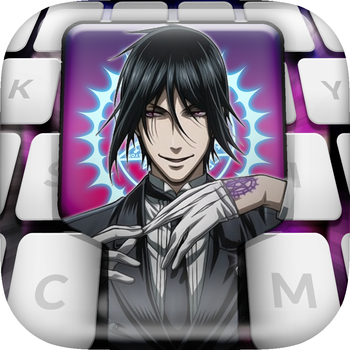 KeyCCMGifs Manga & Anime Animated Black Stickers Keyboard 工具 App LOGO-APP開箱王