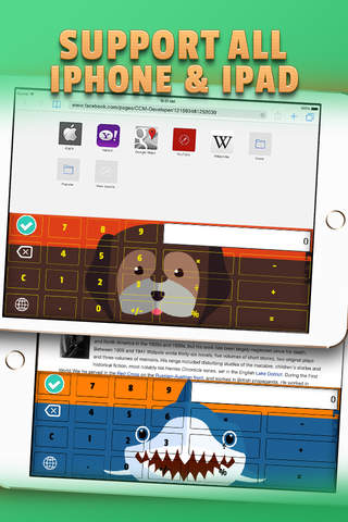 CalCCM –  Animal Face : Custom Calculator & Wallpaper Keyboard Themes screenshot 2