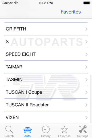 Autoparts for TVR screenshot 4