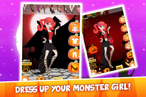 Vampire Monster Girl Dress Up : Makeover Beauty Salon screenshot 2