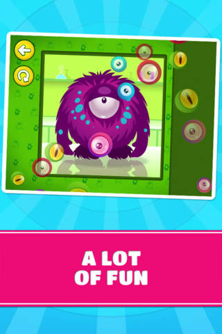 My Cute Little Monsters Puzzles - Logic Game for Toddlers, Preschool Kids, Boys and Girls: vol.2 - Free screenshot 4