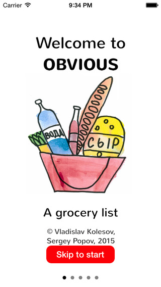 Obvious - voice grocery list shopping list