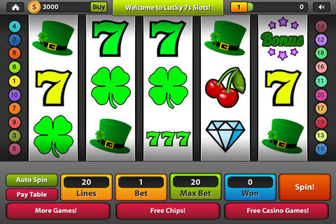 Lucky 7s Slots - Luck of the Irish Casino screenshot 2
