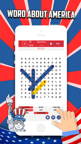 免費下載遊戲APP|Word Search of America – “Super Hit Puzzle Classic Game” app開箱文|APP開箱王