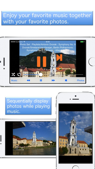 Music+Photos Lite enjoy together your favorite photos and favorite music
