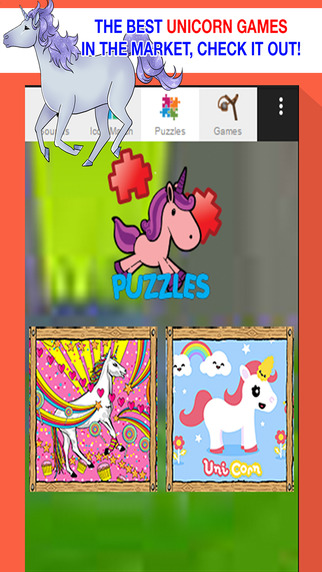 Unicorn Games for Little Girls - Cute Puzzles Sounds