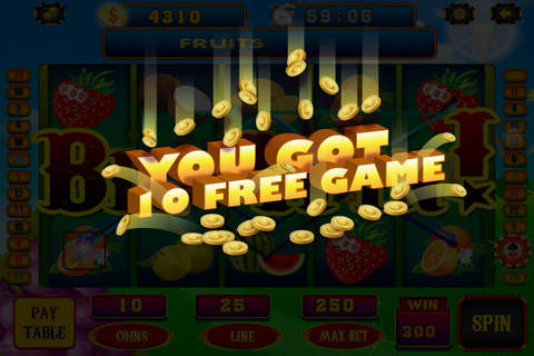 Slots Fruits in Old Vegas Vacation Games House of Casino Pro screenshot 3