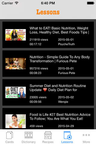 Nutrition Assistant: Tips with Healthy Menus, Free Nutritionist Video lessons and Facts screenshot 3