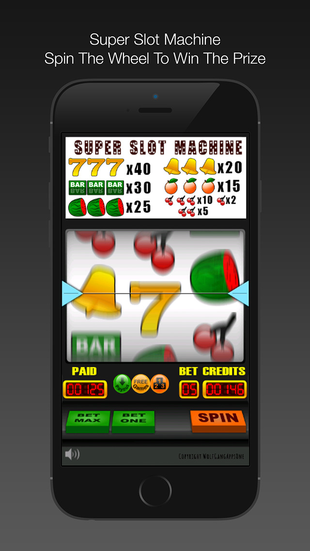 Gold spin slot machine
