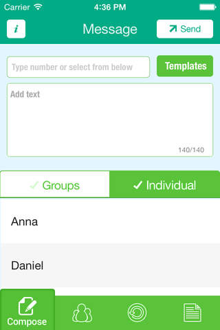 SMS-Scheduler screenshot 2