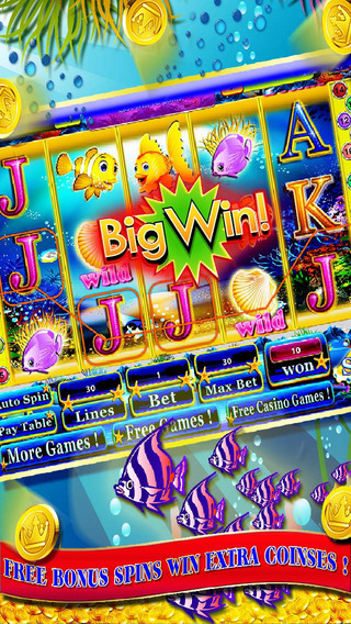 【免費遊戲App】Gold Fish Slots - Nostalgic 777 High Roller Slot Machine-APP點子