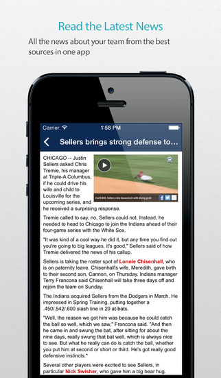 【免費運動App】Cleveland Baseball Schedule — News, live commentary, standings and more for your team!-APP點子