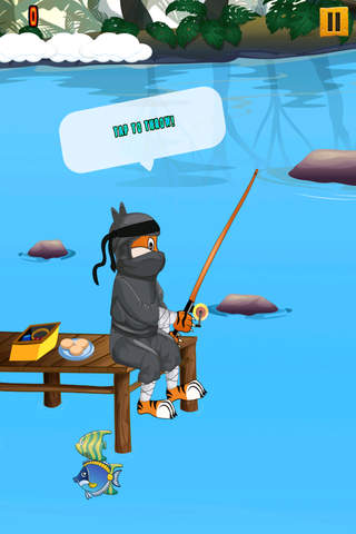 Ninja Kitty Fish Slicer - Cute Kitten Fishing Quest screenshot 4
