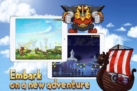 A Viking Man Run - Cartoon Game For Kids screenshot 2