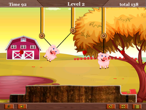 【免費遊戲App】Farm Day Puzzle: Rope a Pig Feeding Craze-APP點子