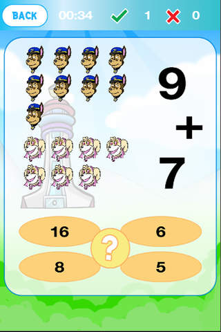 Easy Math Kids Game Paw Patrol Edition screenshot 2