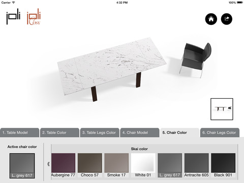 JOLI - Tables And Chairs Configurator screenshot 3
