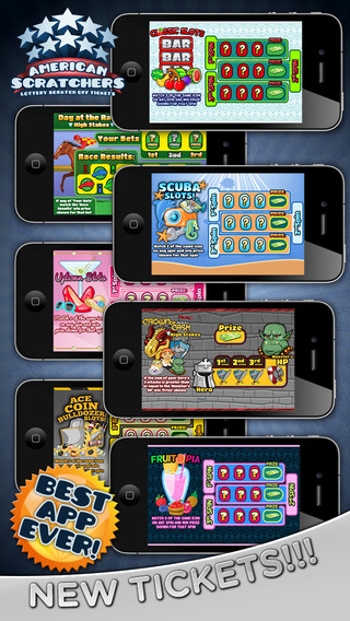 【免費遊戲App】American Scratchers Lottery Scratch Off Tickets-APP點子