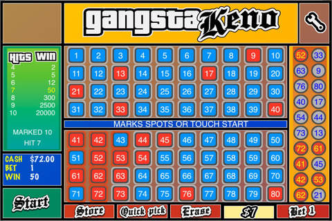 Gangsta Keno - Vegas Style Casino screenshot 2