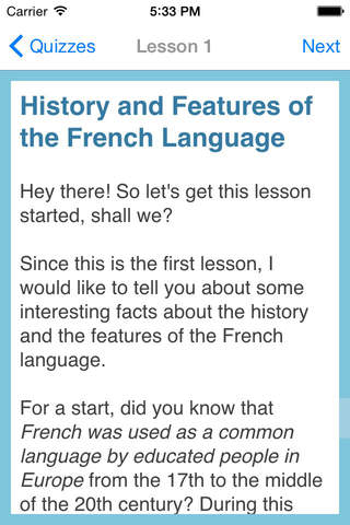 L-Lingo Learn French HD screenshot 2
