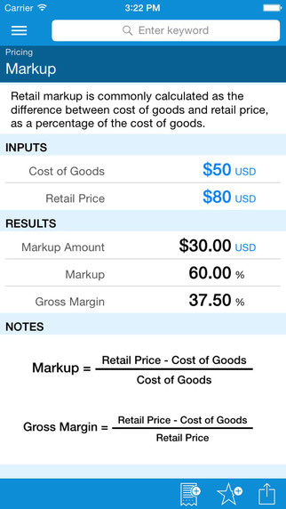 Retail Calculators