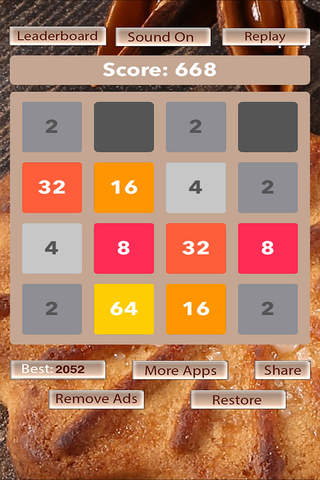 2048 Cookie Combat - Puzzle Game screenshot 2