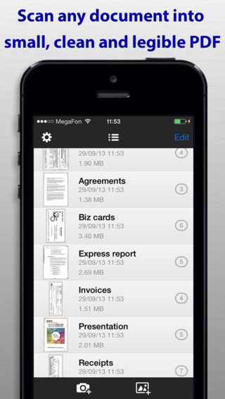 SharpScan + OCR: rapidly scan multipage documents into clean PDF on the go