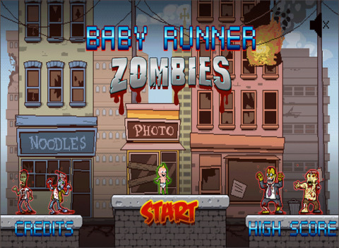 【免費遊戲App】Baby Runner Zombies-APP點子