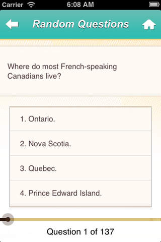 Canadian Citizenship Quiz screenshot 3