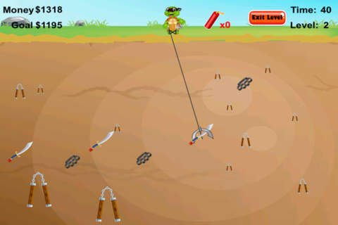 Mutant Turtle  Miner - Ninja Weapons Grabbing Game Free screenshot 2