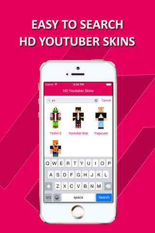 HD Youtuber Skins Lite - Best Skins for Minecraft PE screenshot 3